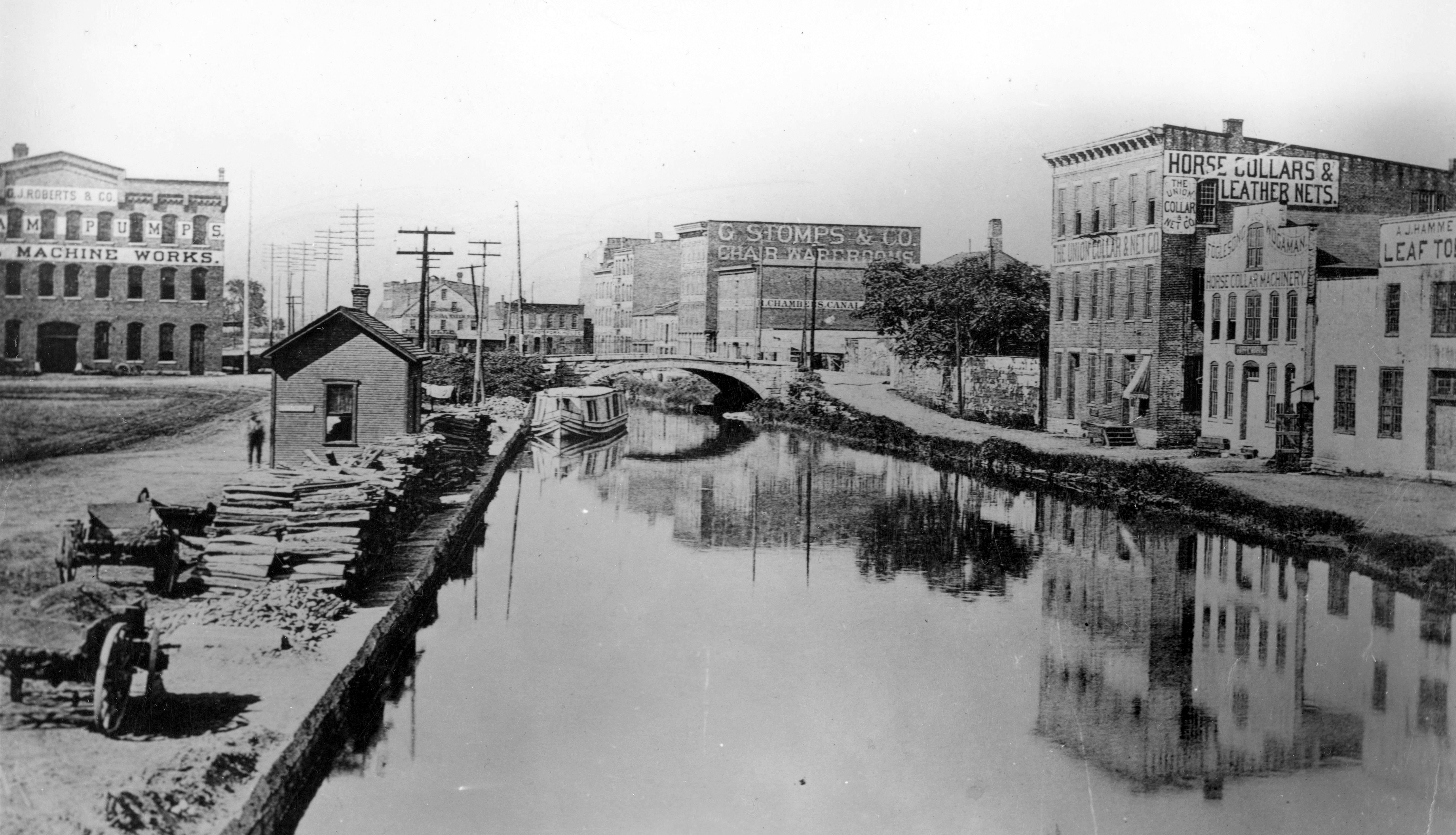 The historic Miami and Erie Canal — context for the migration route described in the family history.